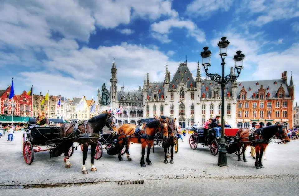 Horse-drawn carriage ride, Bruges